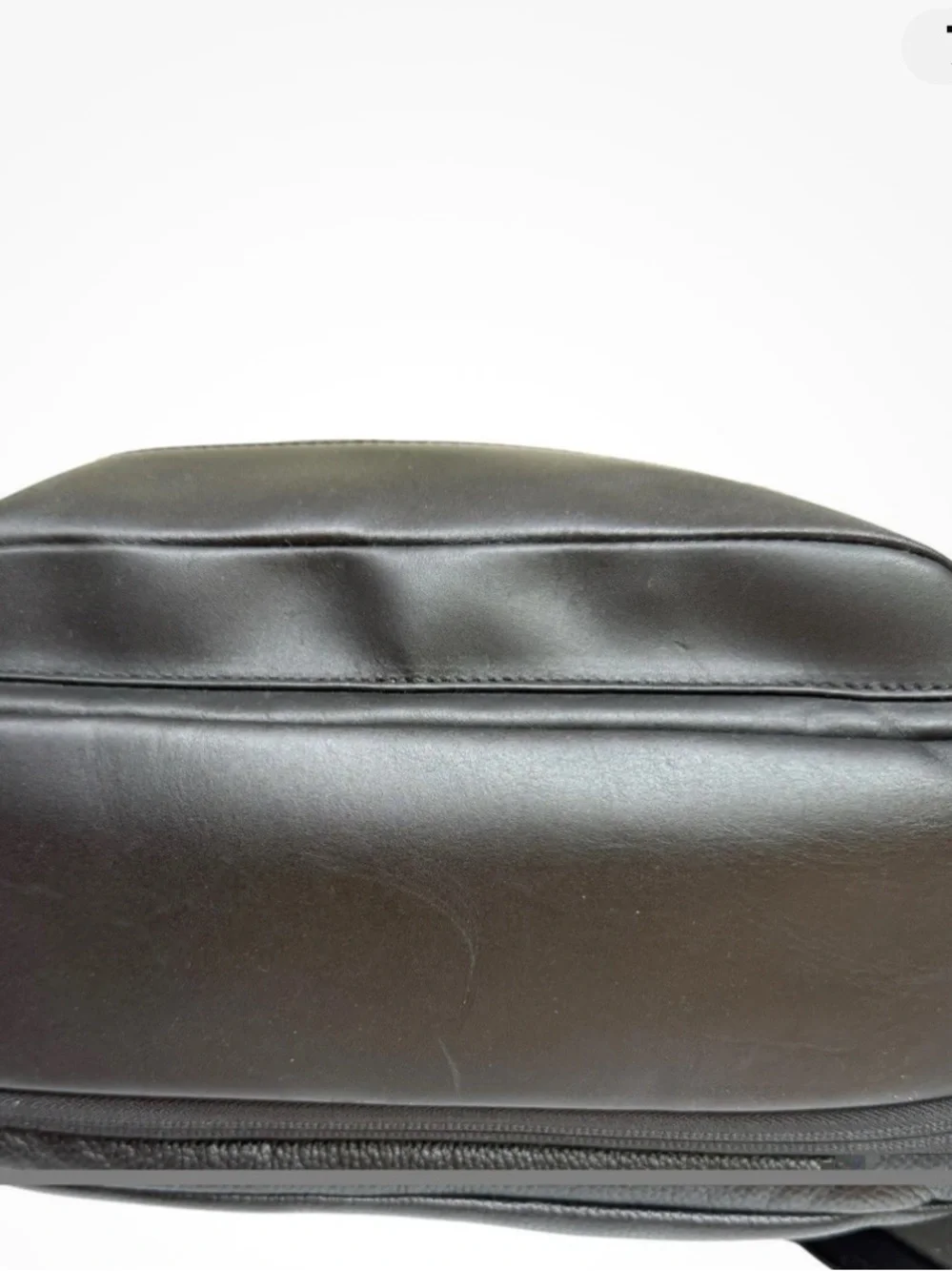 Hook and Albert Top Grain Black Leather Backpack